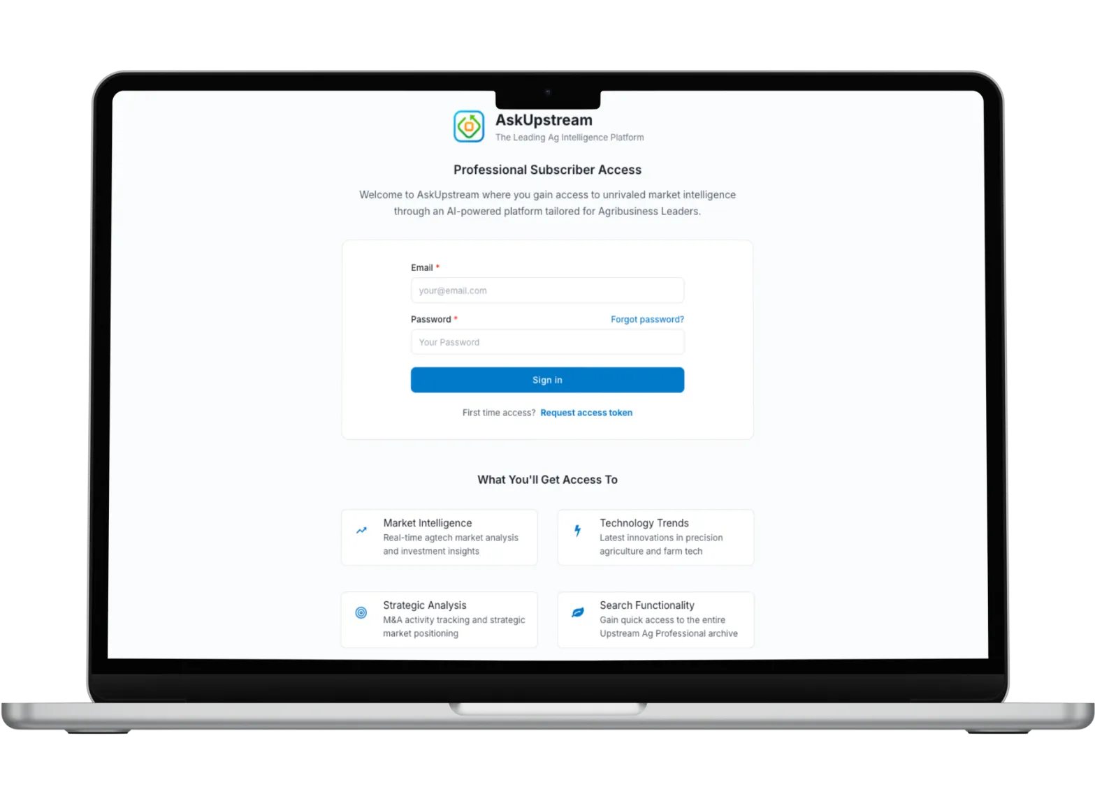 AskUpstream, professional subscriber access